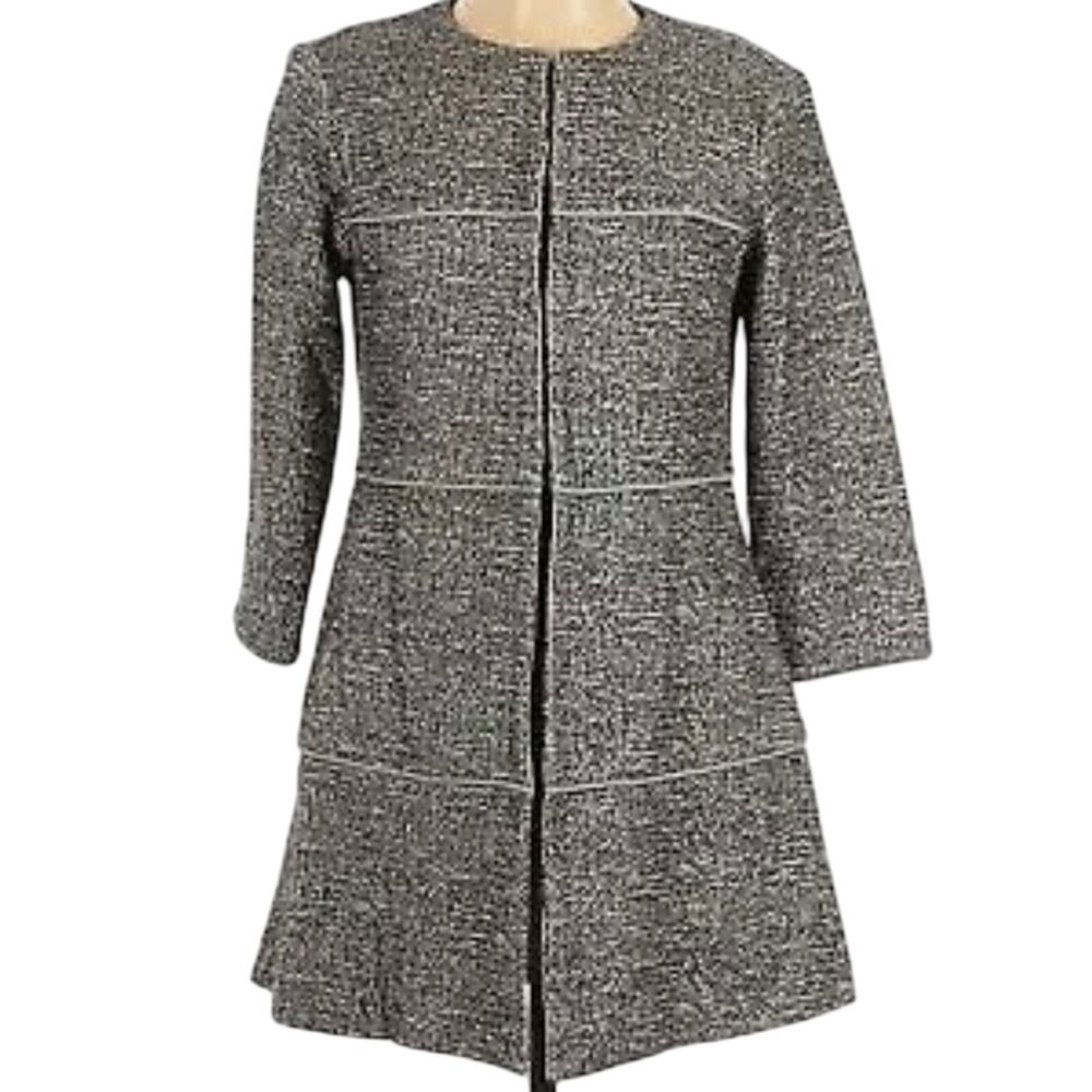 CABI #5299 Womens Gray The Times Hook Closure Jacket XS